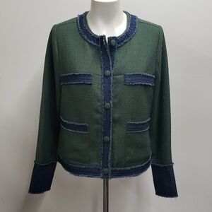 Studio Park x Shawn Killinger Mixed Media Lady Jacket Women's Size Small